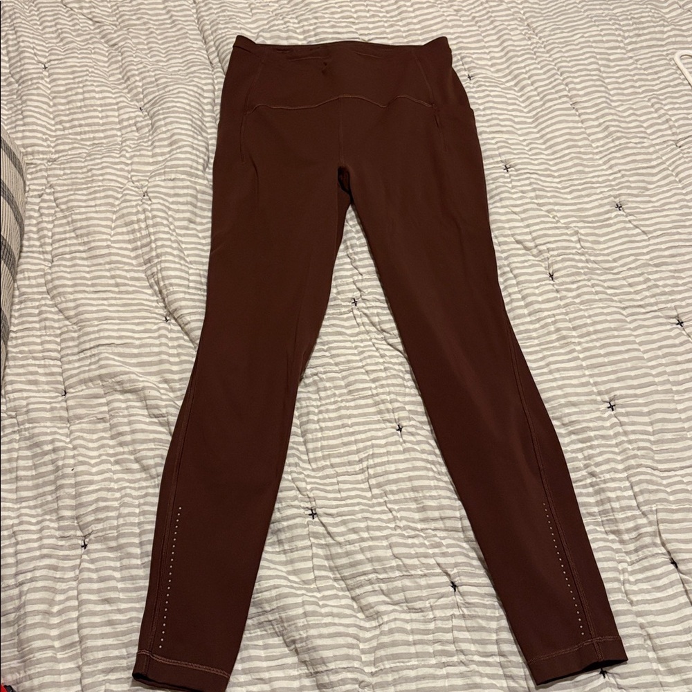 Lululemon Fast and Free HR Tight 27” Maroon